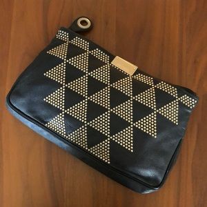 JIMMY CHOO - leather studded clutch bag